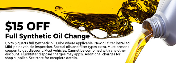 Full Synthetic Oil Change Savings